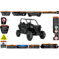 BODY - WARNING DECALS - 2025 CAN AM MAVERICK SPORT 1000R EFI DPS - TIMELESS BLACK METALLIC - 60" WIDTH