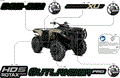 BODY - FEATURE DECALS - 2026 CAN AM OUTLANDER PRO HD5 4X4 XU - CALI - NORTHERN LICHEN