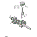 CRANKSHAFT AND PISTONS - 2020 CAN AM MAVERICK MAX TURBO
