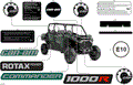 BODY - DECALS - 2026 CAN AM COMMANDER MAX 1000R EFI DPS - COMPASS GREEN - 60" WIDTH