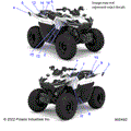 BODY: DECALS WARNING AND REFLECTORS - 2023 POLARIS OUTLAW 70