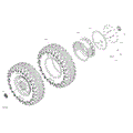 DRIVE - FRONT WHEELS - 2026 CAN AM MAVERICK MAX TURBO RR X RS SAS - DUSTY NAVY SATIN - 72" WIDTH
