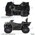 BODY: DECALS STANDARD - 2025 POLARIS SPORTSMAN TOURING 570 EPS