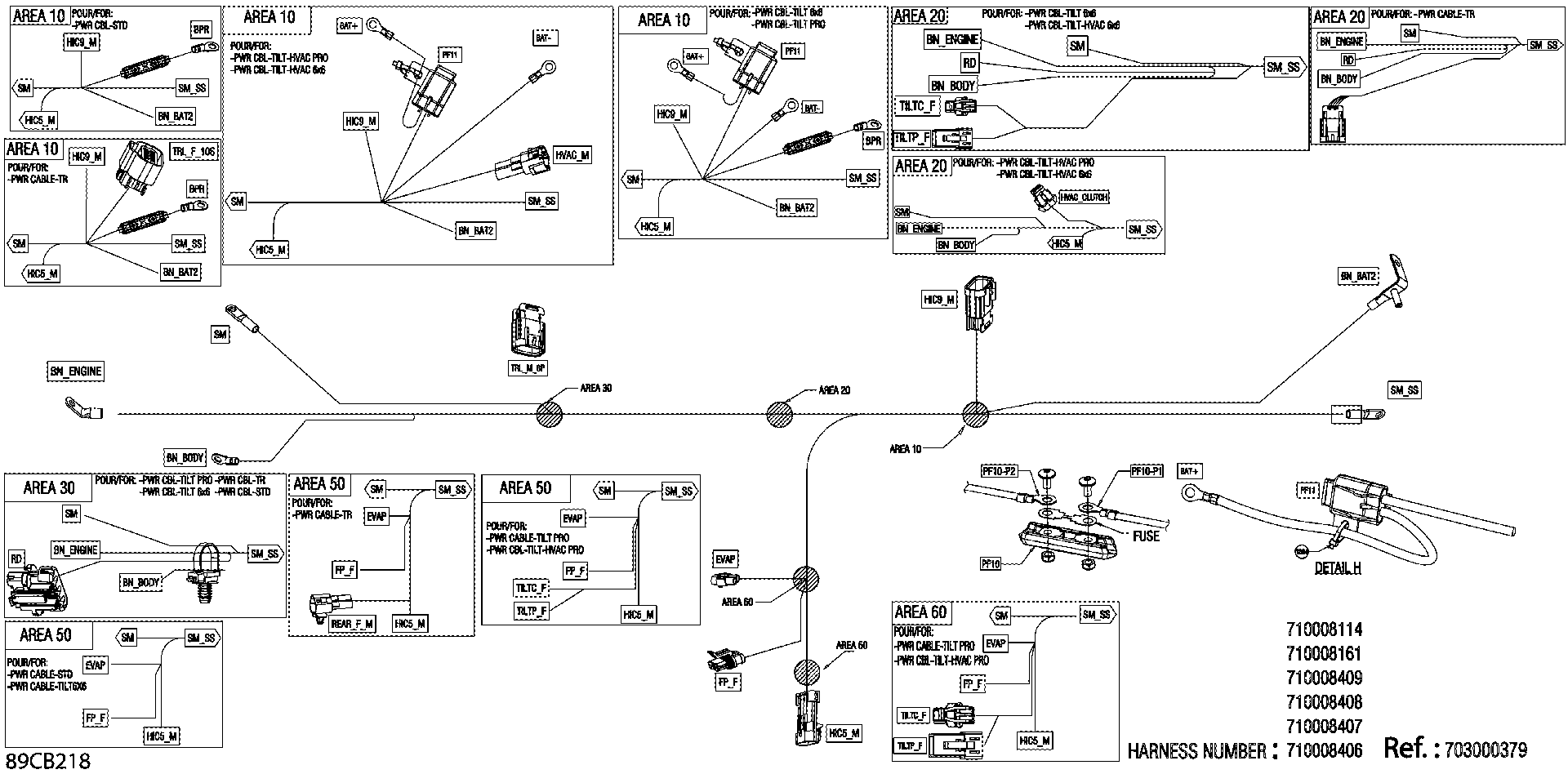 An Image of a Genuine Can-Am Parts Schematic Diagram showing the schematic - ELECTRIC - WIRING VOLTAGE REGULATOR - 710008406
