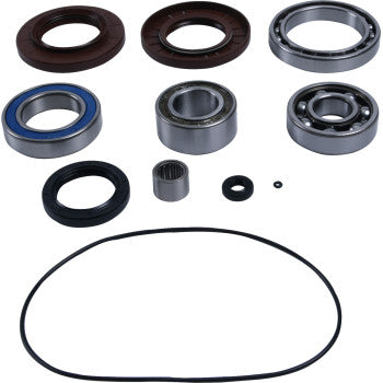 The Arctic Cat - Textron Differential Bearing Seal Kit Front by Moose Offroad features ball bearings, TC rubber seals, and gaskets in a grid layout on a white background—ideal for assembling your differential service kit.