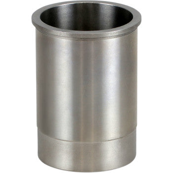 Smooth cylindrical metal sleeve with polished silver finish and slightly flared top edge.