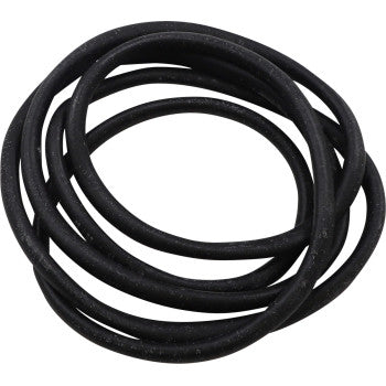 Black rubber clutch cover gasket seal with circular shape and smooth texture, designed for Polaris vehicles.