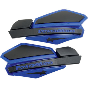 Star Series Hand Guards Blue / Black by Powermadd