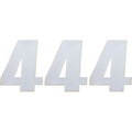 Race Number 4 White 6" by Moose Offroad