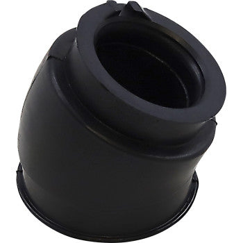 The Yamaha Moose Carburetor Mounting Flange by Moose Offroad is a black rubber bushing with a flared base, designed to reduce vibration and provide OEM-quality sealing for carburetor assemblies in automotive applications.