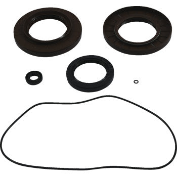The Arctic Cat - Textron Differential Seal Kit Front by Moose Offroad includes five round TC rubber seals and one large, irregular gasket, all displayed on a plain white background.