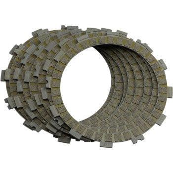The Can Am - Yamaha - Kawasaki - Suzuki Clutch Plate Kit Fiber by Hinson Racing features textured, notched-edge circular fiber plates—ideal for use with OEM clutch baskets or Hinson clutch components.