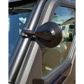 Side View Mirror Extension Round Black Right Kit by Klock Werks