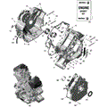 ROTAX - CRANKCASE - 2026 CAN AM DEFENDER 6X6 HD10 XT - STEALTH BLACK - 64" WIDTH