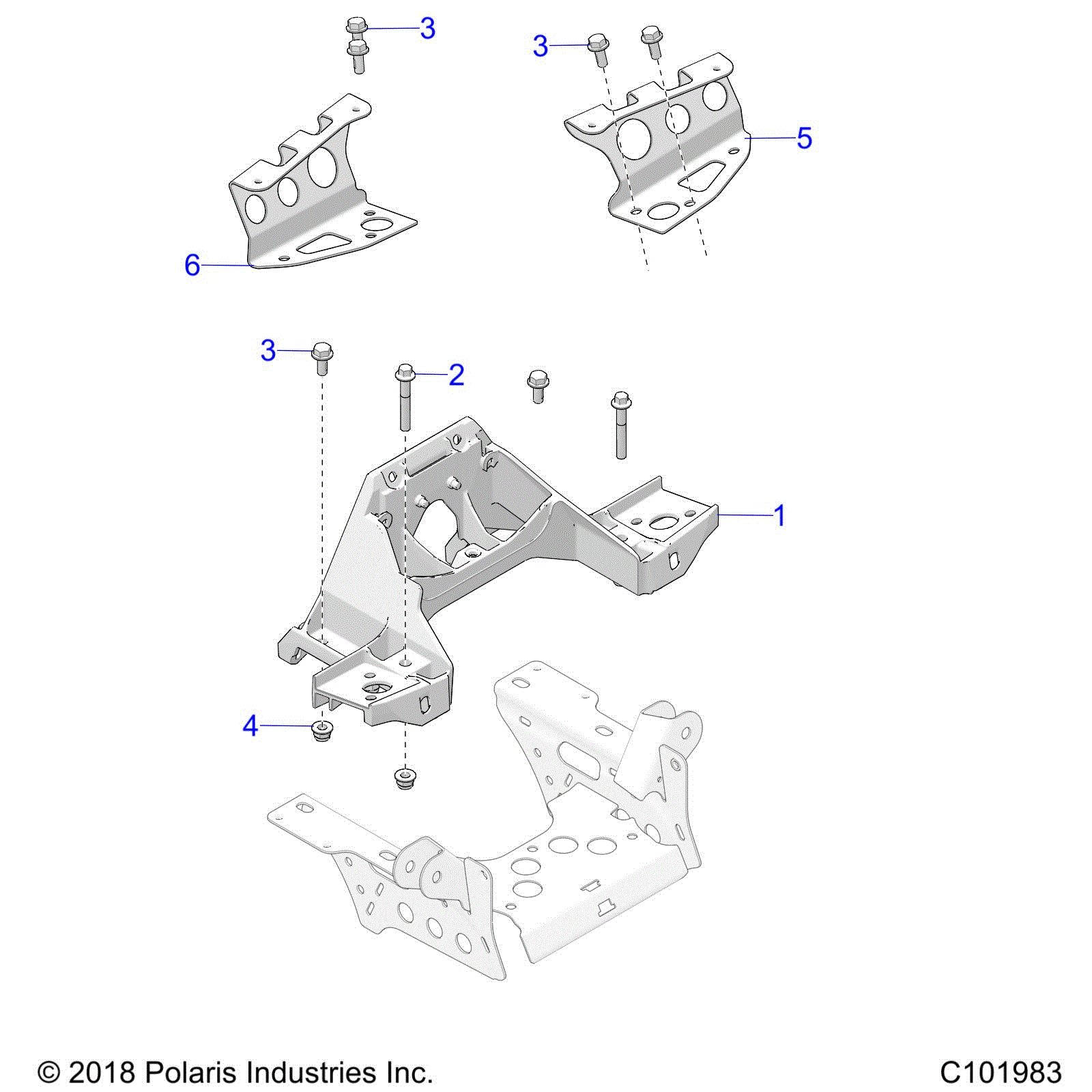 Polaris Schematic | CHASSIS: BULKHEAD/FRONT CAB SUPPORT Witchdoctors