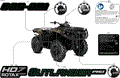 BODY - FEATURE DECALS - 2026 CAN AM OUTLANDER PRO HD7 4X4 HUNT - DARK WILDLAND CAMO
