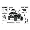 DECALS - 1000R - PACKAGE X MR - 2019 CAN AM MAVERICK SPORT 1000R X MR