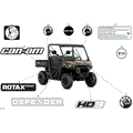BODY - DECALS - 2026 CAN AM DEFENDER MAX HD9 DPS - DARK WILDLAND CAMO - 62" WIDTH - (2)