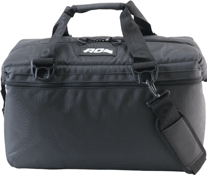 24 Pack Capacity Ballistic Black / Charcoal Cooler by AO Coolers