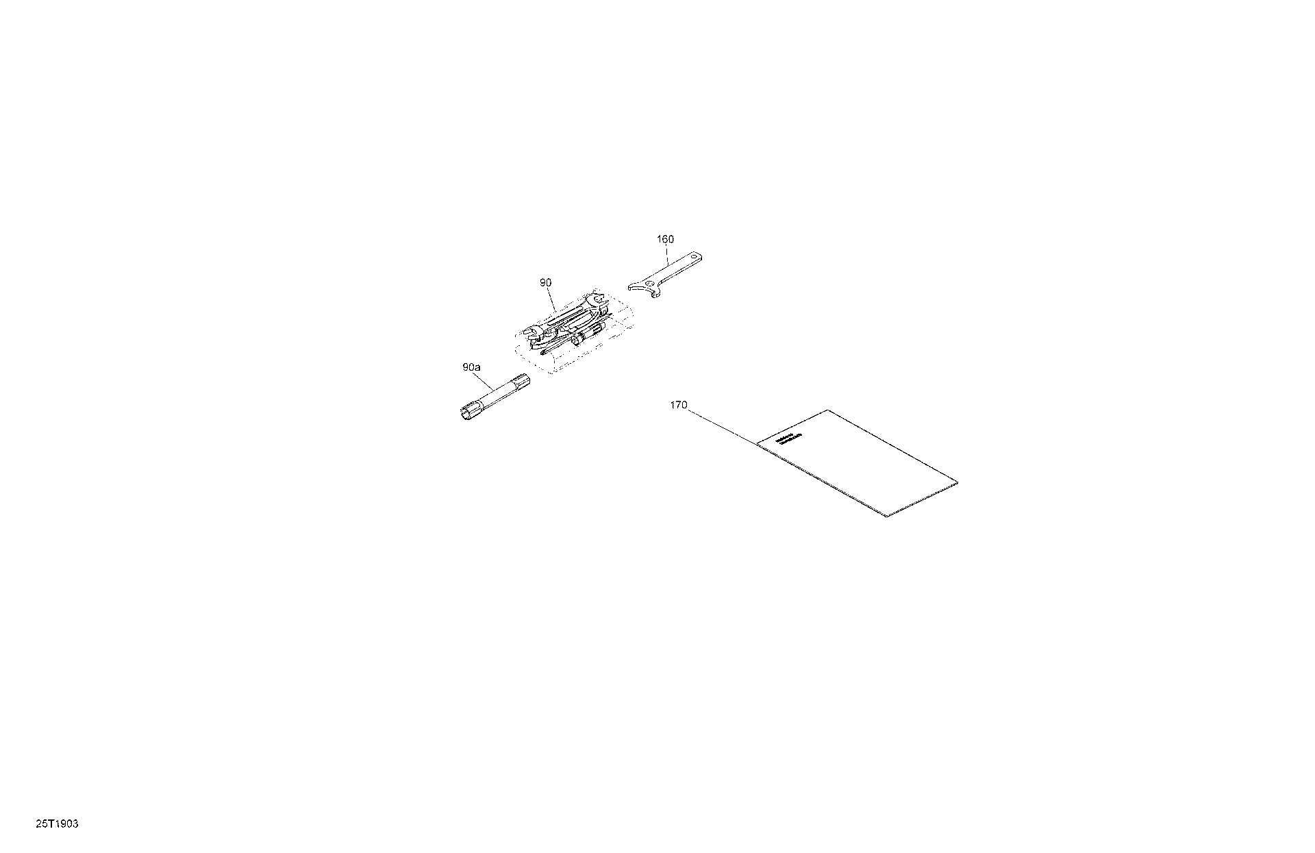 An Image of a Genuine Can-Am Parts Schematic Diagram showing the schematic - FRONT STORAGE COMPARTMENT - OUTLANDER 6X6