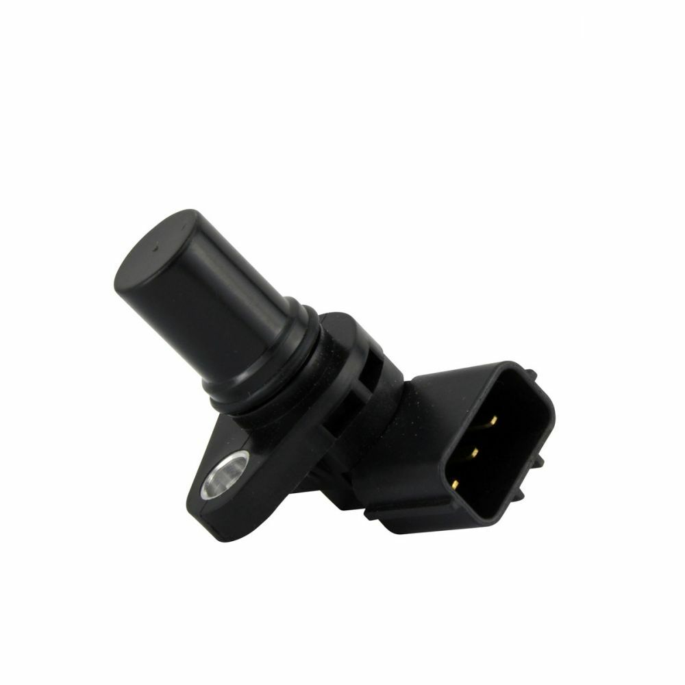 Black cylindrical sensor with mounting flange and three-pin electrical connector, designed for offroad use.