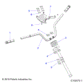 STEERING: HANDLEBAR and CLAMPS - 2021 POLARIS SCRAMBLER XP 1000 S 55"