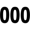 Pro Number 0 Black 8" by Factory Effex