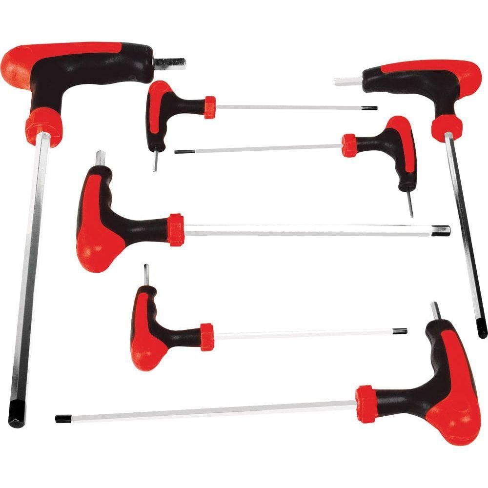7 Pc Sae T-Handle Set Hex by Performance Tool W1711 Hand Tool