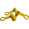 Brake Bleeder Caps - Yellow - 4-Pack by Helix