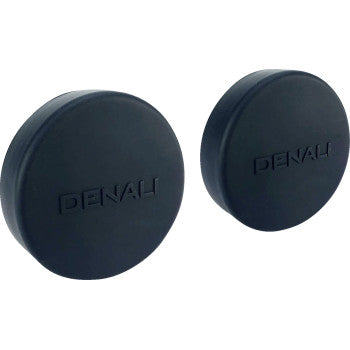 Two black Denali Light Covers - Blackout - S3 / DR1, each embossed with DENALI and designed for blackout protection, shown against a white background.