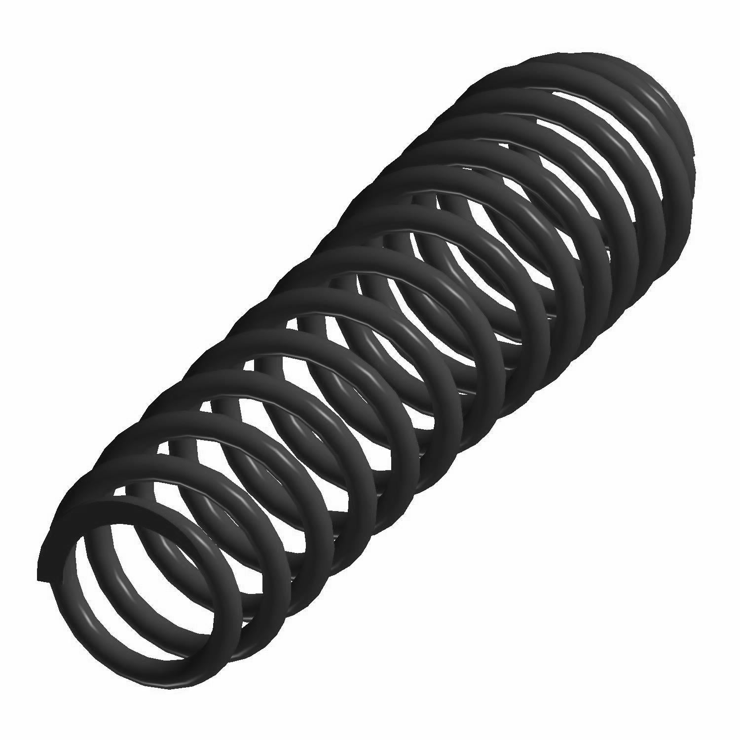 Matte black heavy-duty coil spring for front suspension, designed for off-road UTV use.