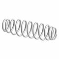 Bright white coiled metal spring, approximately 12.3 inches long with consistent spacing.