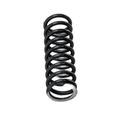 Black metal coil pressure relief spring with consistent round coils, designed for offroad vehicle suspension.