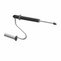 Black and silver rear 2.5 offroad shock absorber with external reservoir and flexible hose.
