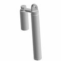 Matte gray front piggyback shock absorber with cylindrical reservoir and mounting eyelets.