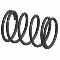 Black heavy-duty metal coil clutch spring with tightly wound, uniform loops.