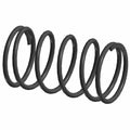 Black metal coil clutch spring with six visible turns, thick gauge wire, and smooth surface finish.