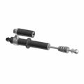 Black and silver piggyback reservoir rear shock absorber with coil spring mount for Polaris UTV.