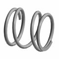 Silver metallic coil clutch spring with tightly wound, uniform loops.