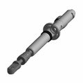 Metallic front shock absorber with cylindrical body and mounting points for Polaris UTV.