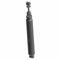 Black cylindrical rear shock absorber with metal mounting eyelets on both ends for Polaris UTV.
