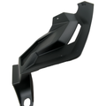 Black angular plastic engine cover with mounting holes, designed for Can-Am Renegade models.