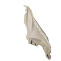 Beige satin-finish left rear fender for Can-Am Maverick with contoured design and mounting holes.