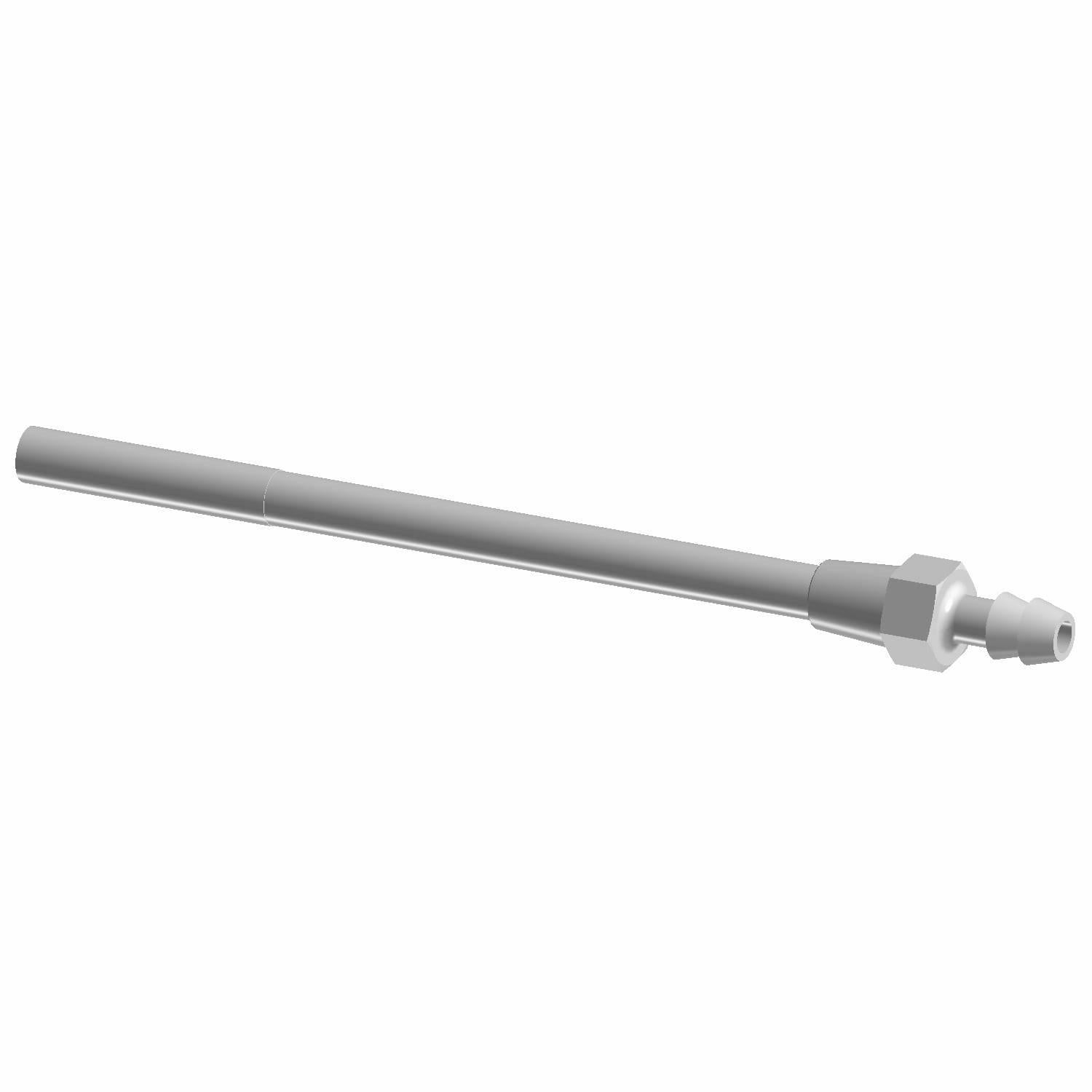 Gray metal Fuel Out Main 4-way Y fitting with threaded ends for Polaris ATV fuel systems.