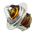 Silver metal thermostat with a coiled spring and gold-colored internal components for Polaris ATVs.