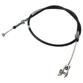 Black brake cable with metal fittings and threaded adjuster for Can-Am offroad vehicles.