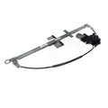 Metal and black plastic LH front window actuator assembly with cable for Can-Am UTV models.