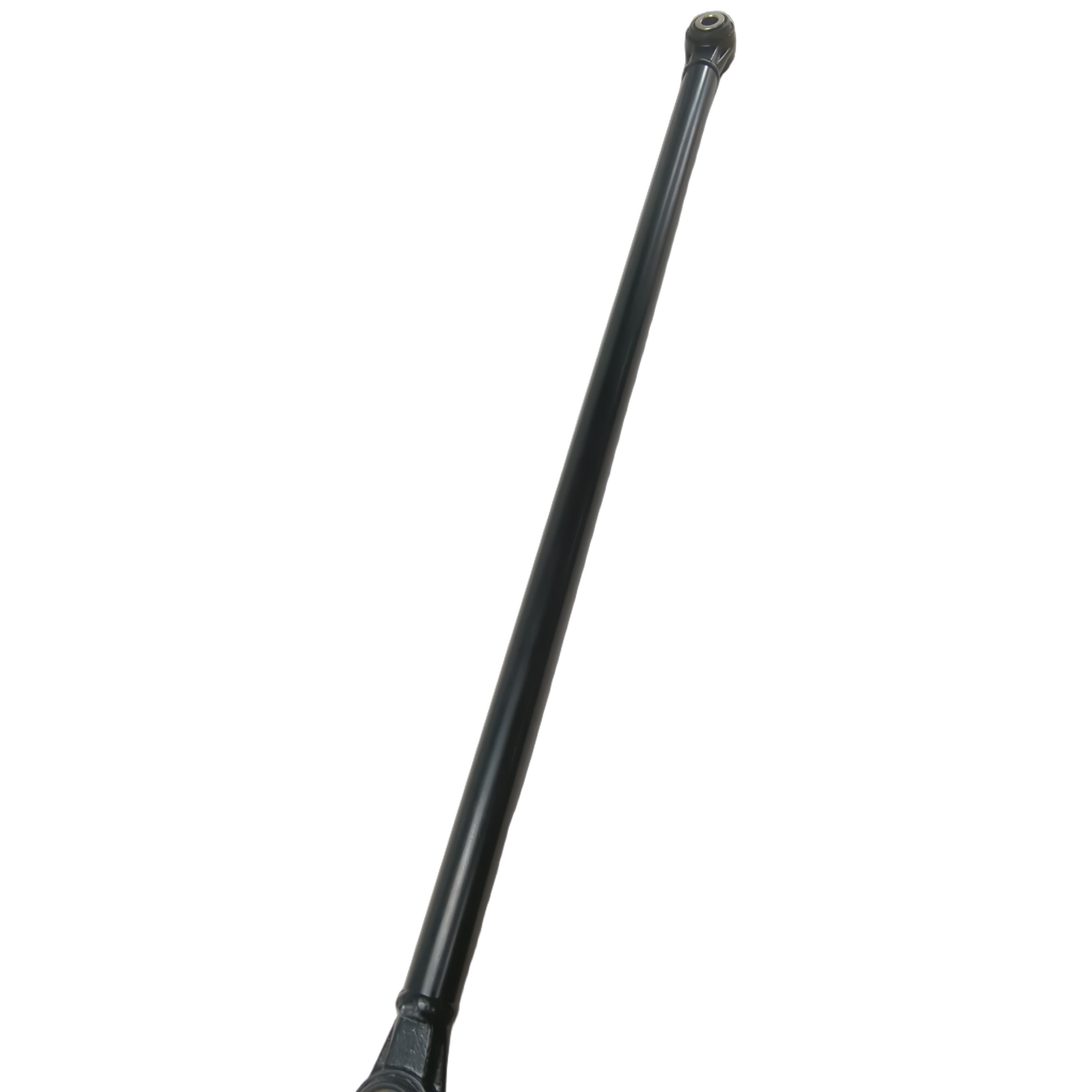 Black metal central control link rod with threaded ends for Can-Am Maverick X3 vehicles.
