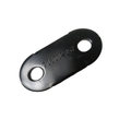 Black metal support plate with two circular mounting holes, stamped with part number 706002497.