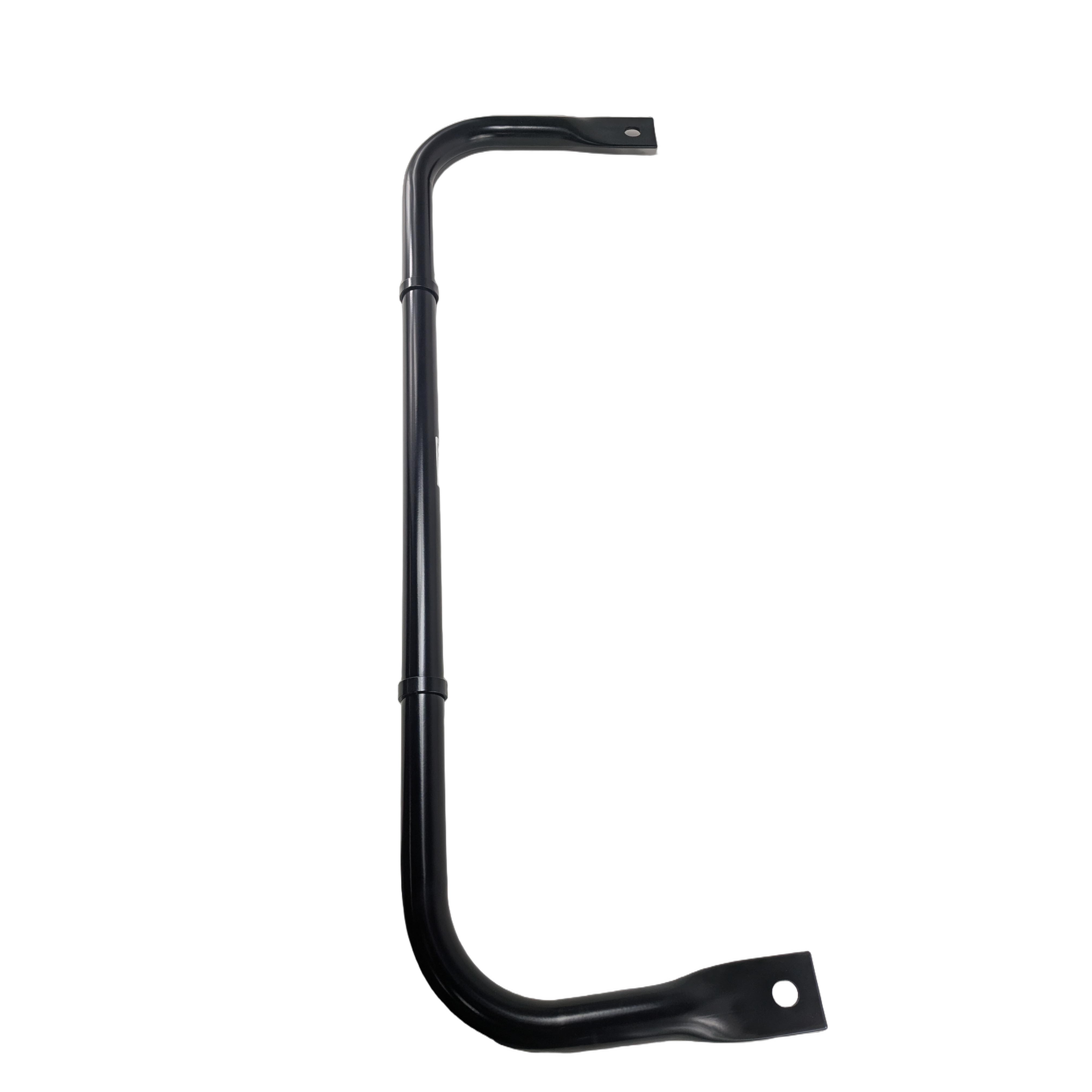 Black metal sway bar assembly with curved ends and mounting holes designed for Can-Am UTV models.